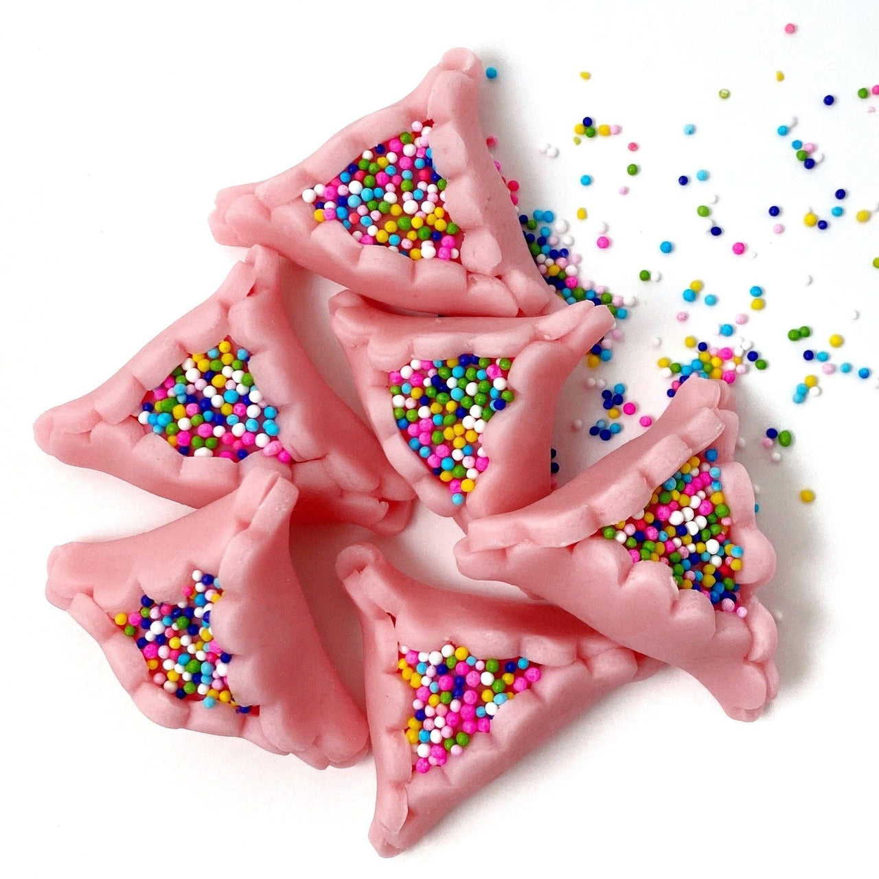 Marzipops Food Marzipan Sprinkle Pink Hamantaschen