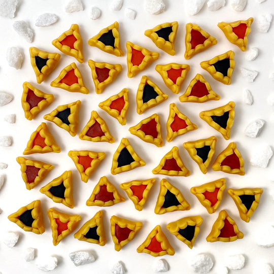 Mini Marzipan Hamantaschen