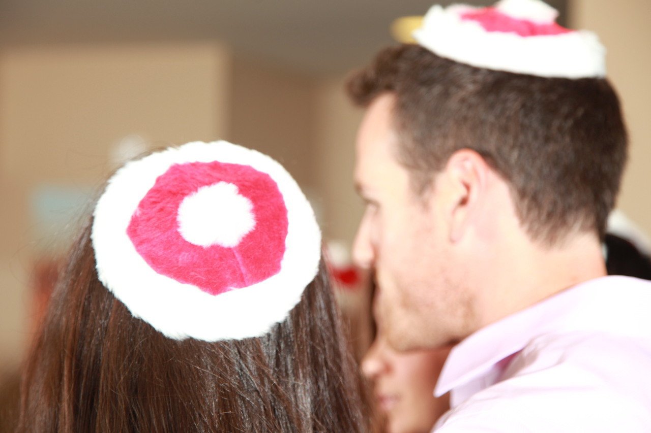 Yamaclaus - Yamaclaus: Chrismukkah Santa Claus Hat and Yarmulke Mashup - Red or Blue - ModernTribe