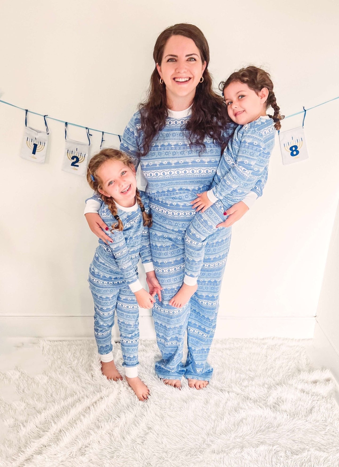 Sara's Prints - Hanukkah Fair Isle Pajamas - (Adults Unisex Sizes XS - XL) - ModernTribe