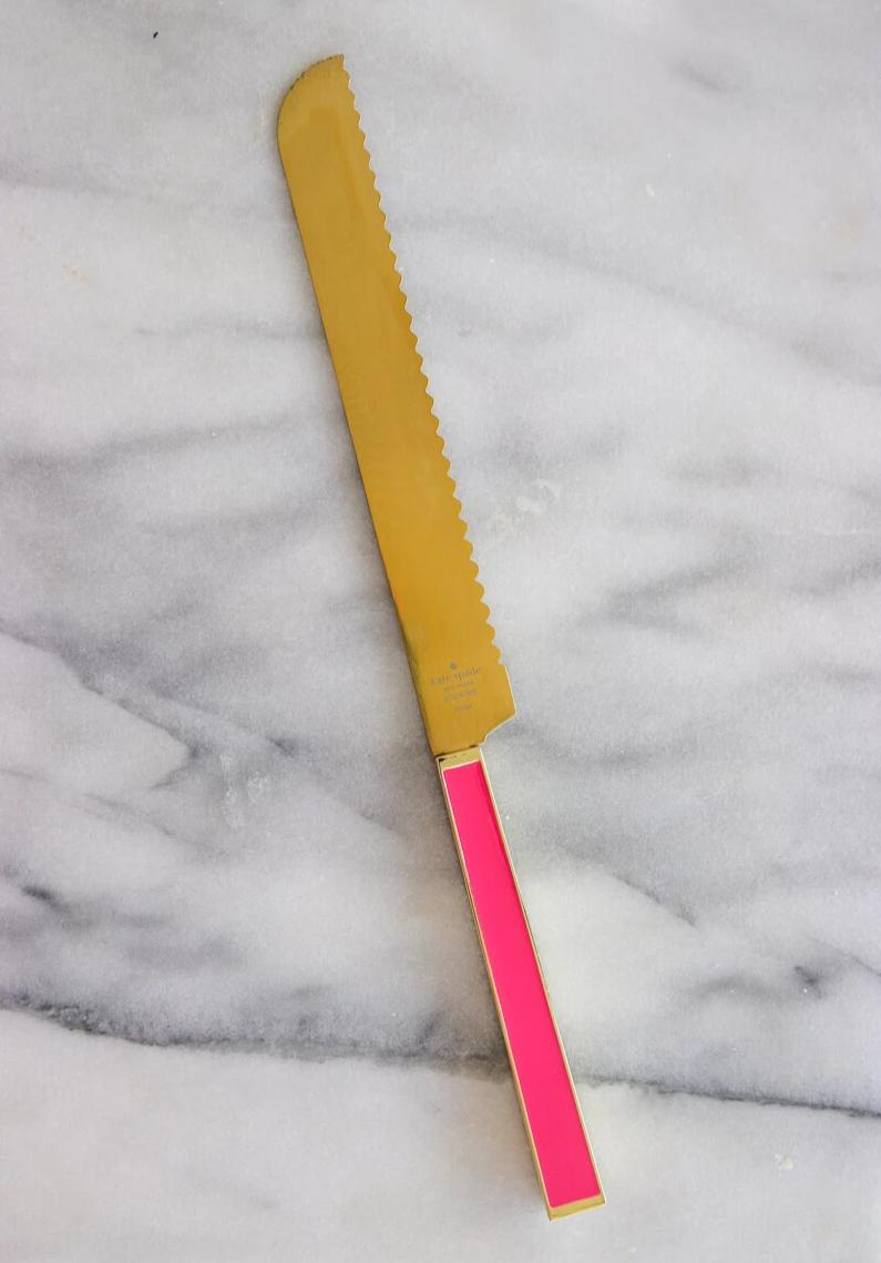 kate spade new york - Oak Street Challah Knife by kate spade new york - Bright Pink/Red Orange - ModernTribe