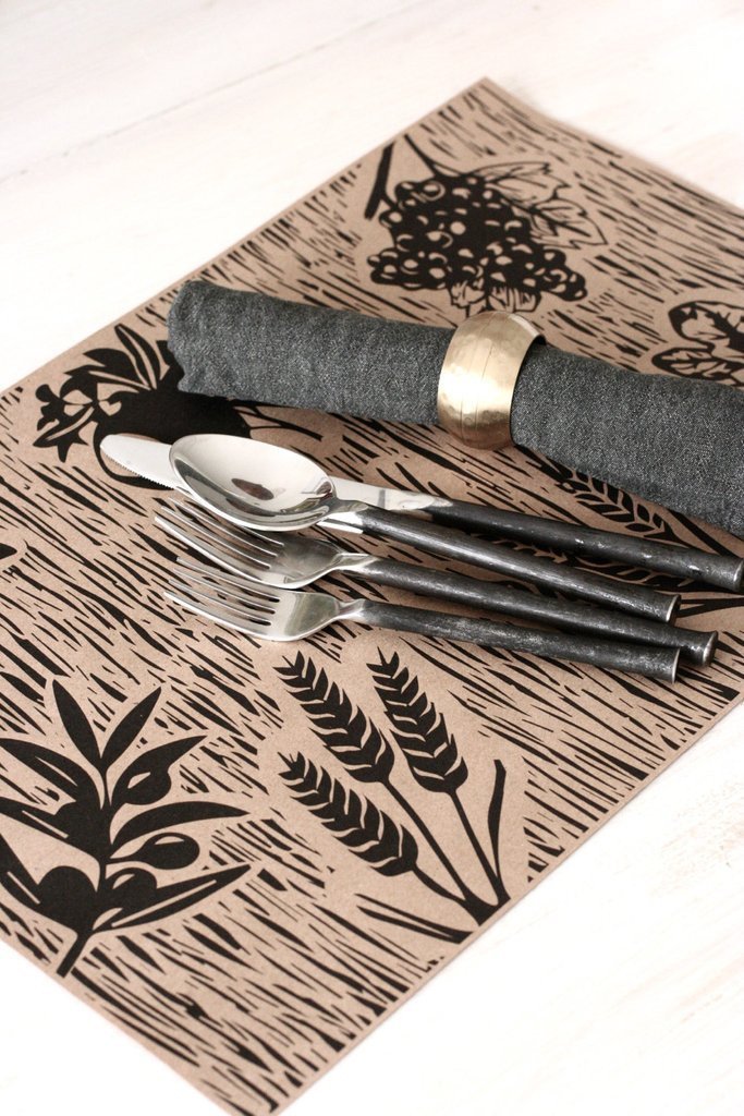 Chai and Home - Seven Species Dining Papers - ModernTribe