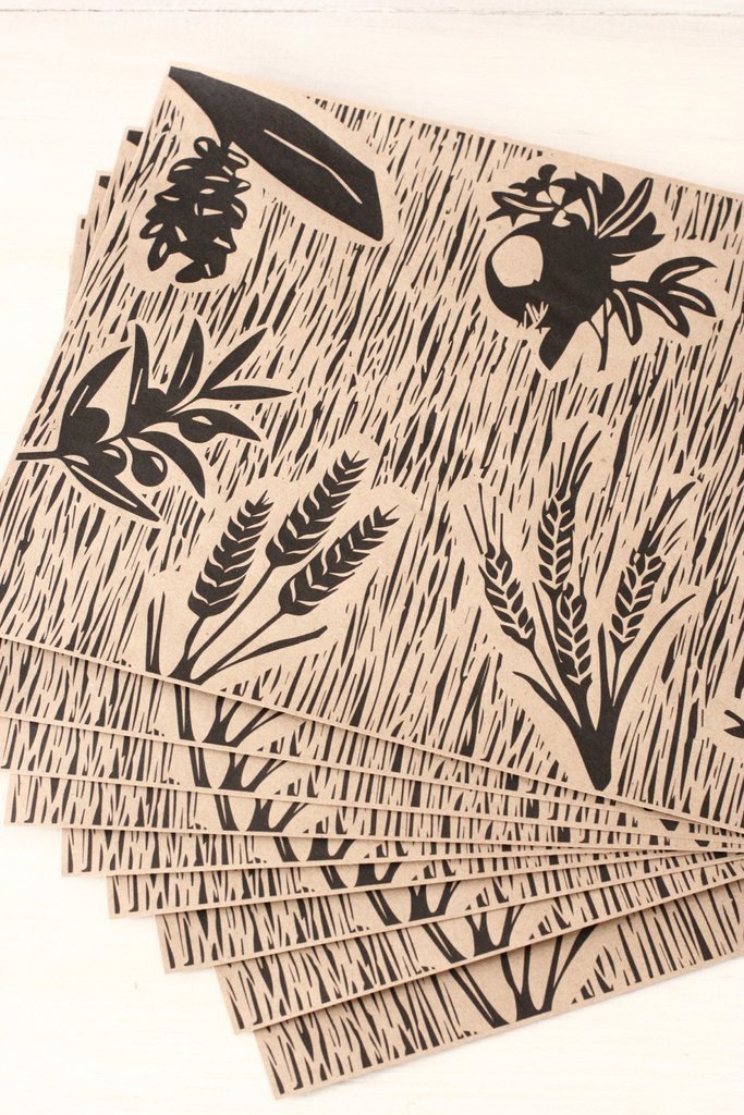 Chai and Home - Seven Species Dining Papers - ModernTribe