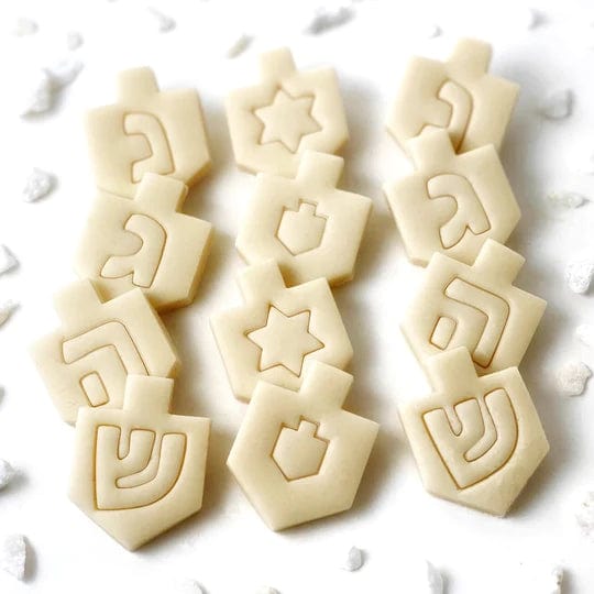 Naked Marzipan Dreidels