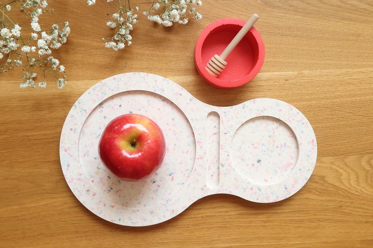 Israel Museum - Handmade Apple and Honey Dish - Red - ModernTribe