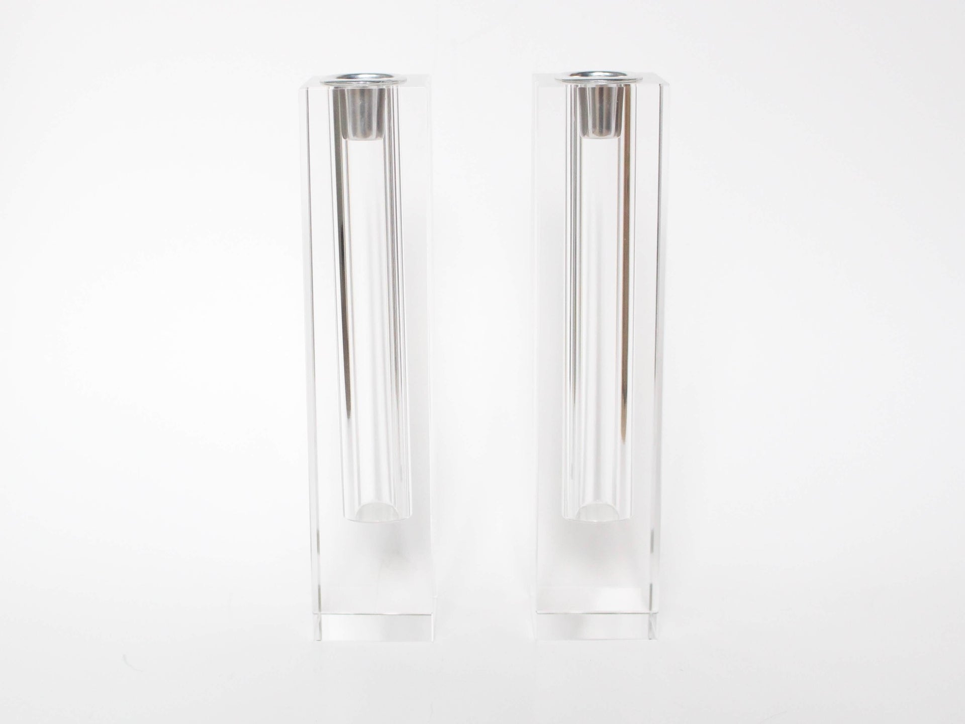 Mazel Tov Designs Candlesticks Crystal Fill-Your-Own Wedding Shards Candleholders