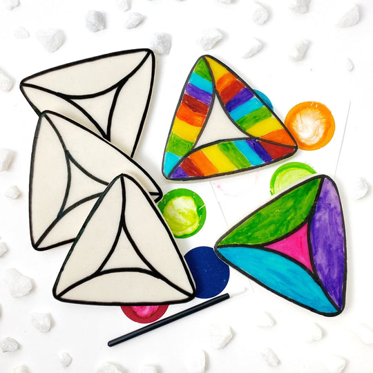 Paint-Your-Own Marzipan Hamantaschen