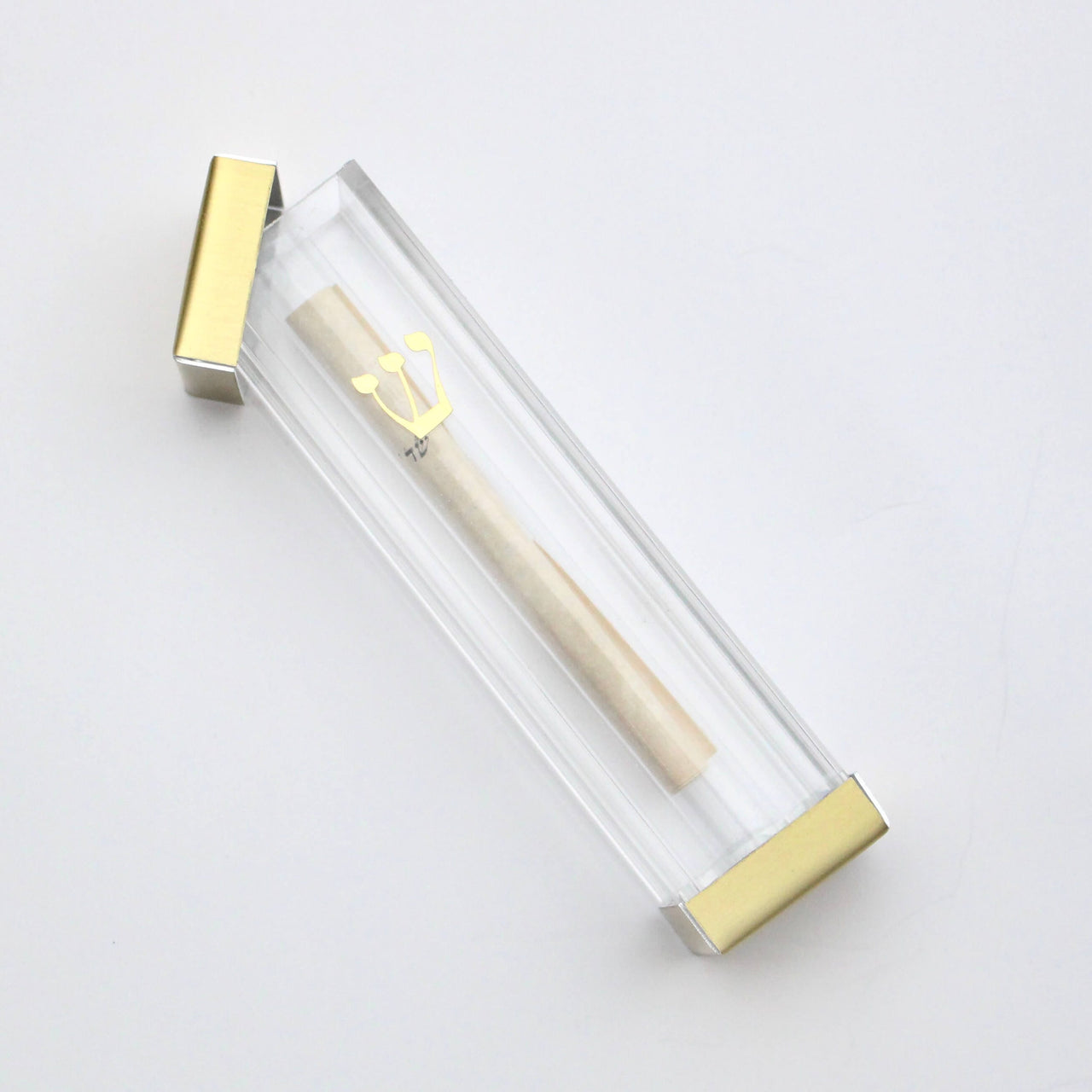 Mazel Tov Designs - Fill - Your - Own Wedding Shards Mezuzah - Gold - ModernTribe