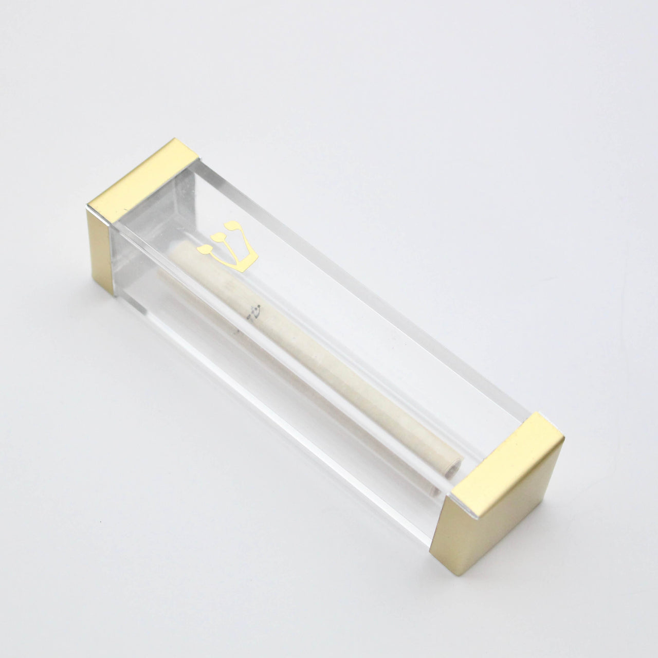 Mazel Tov Designs - Fill - Your - Own Wedding Shards Mezuzah - Gold - ModernTribe