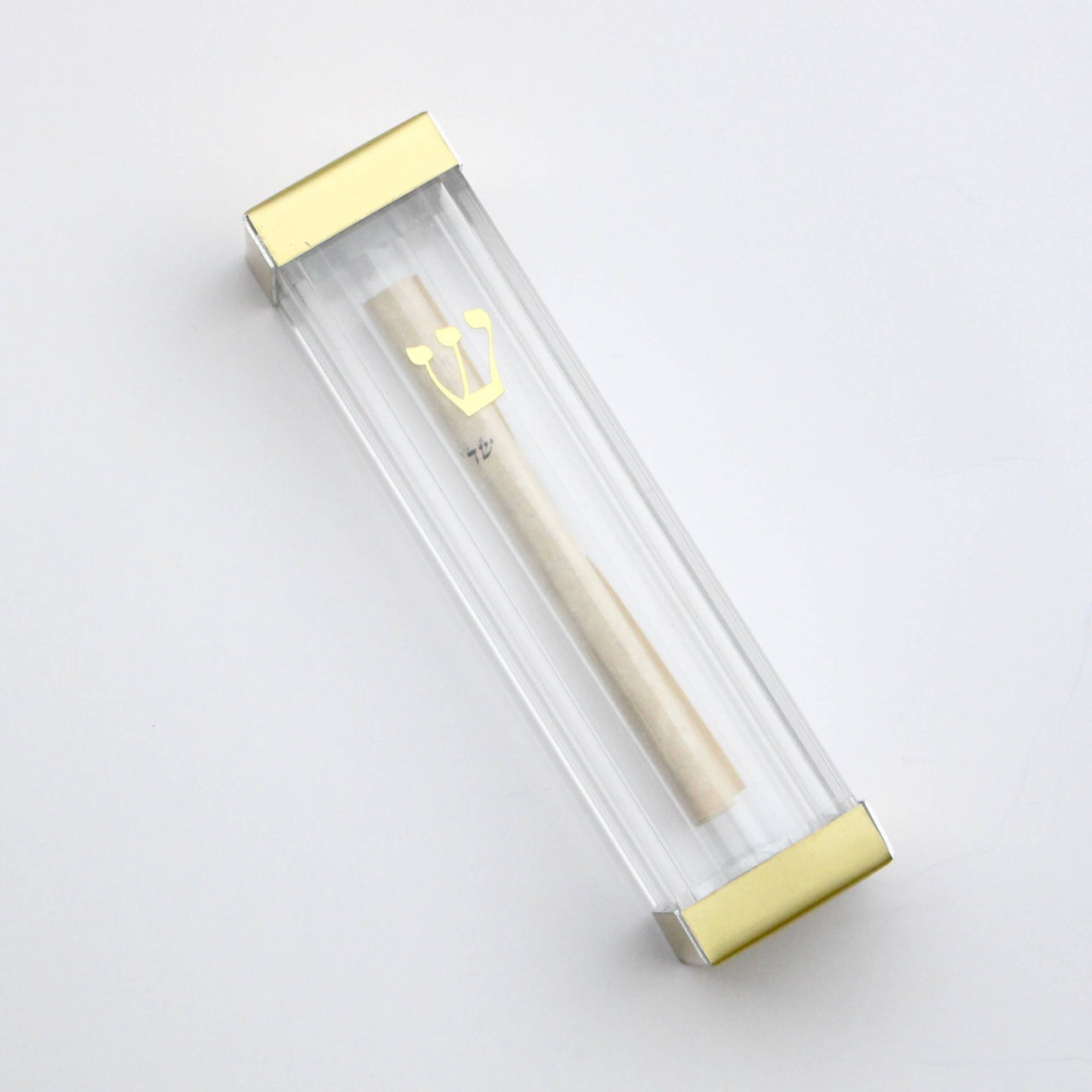 Mazel Tov Designs - Fill - Your - Own Wedding Shards Mezuzah - Gold - ModernTribe