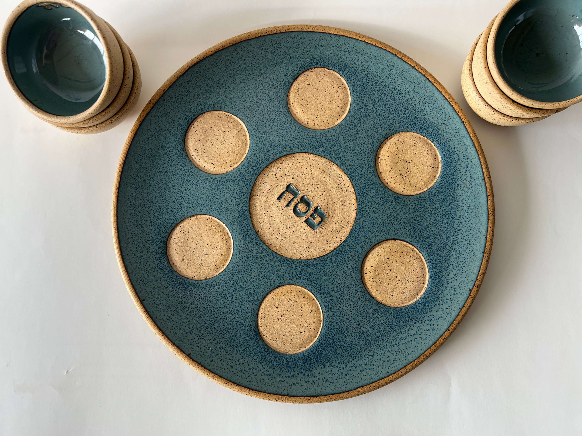 Rachael Pots Seder Plates The Seder Plate by Rachael Pots - Dark Blue