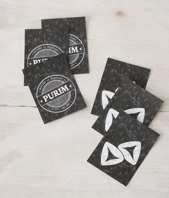 Chai and Home - Purim Stickers, Set of 10 - ModernTribe