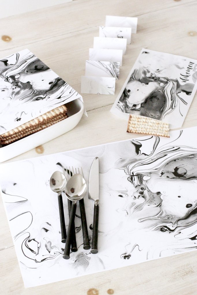 Chai and Home - Marble Passover Seder Set - ModernTribe