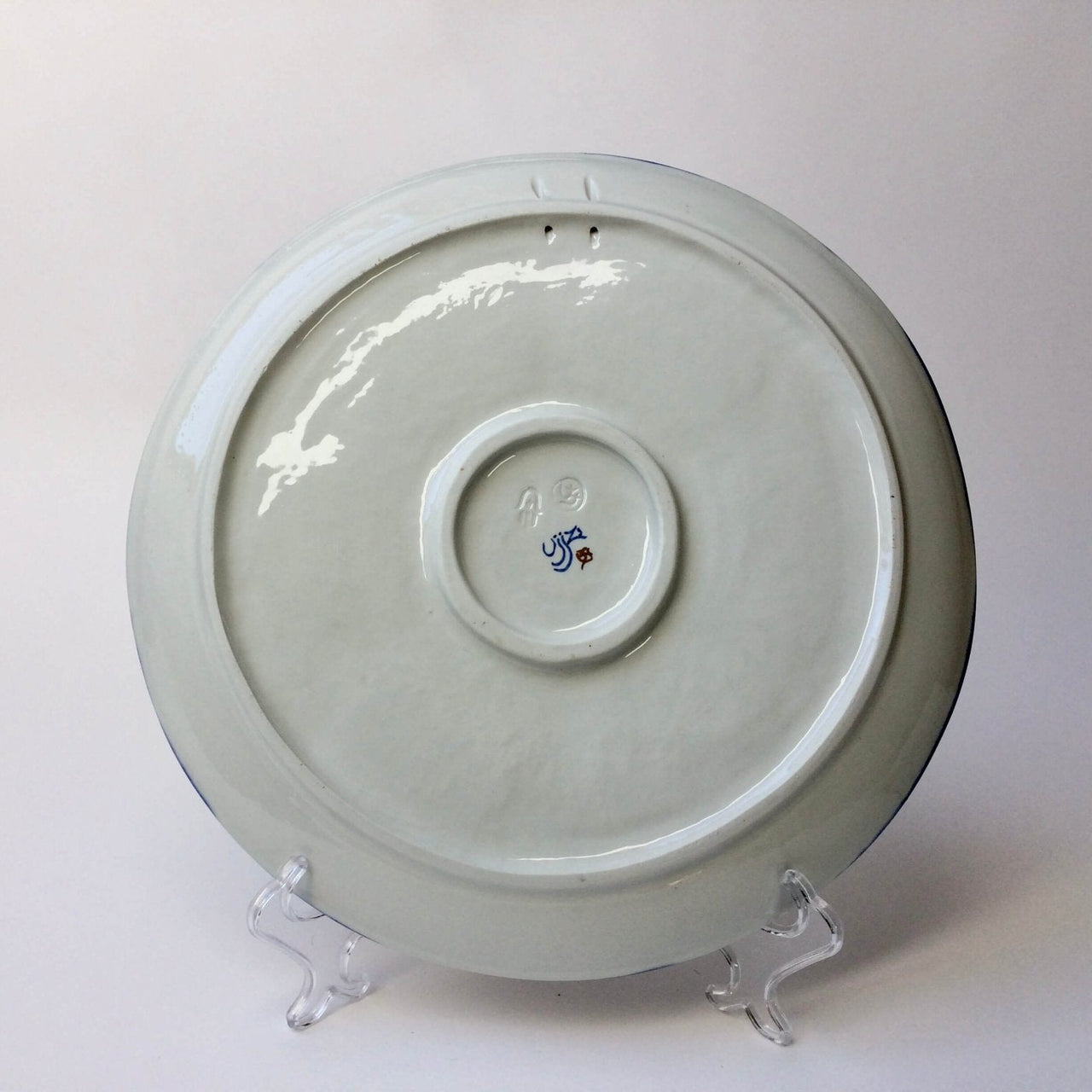 Judaica Hungarica - Blue Floral Porcelain Seder Plate - ModernTribe