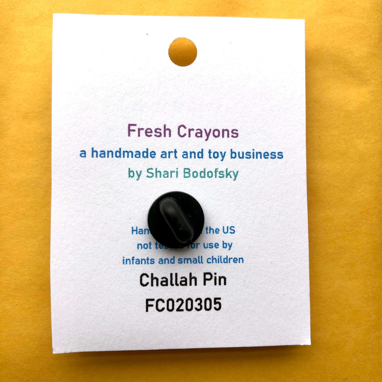 Fresh Crayons - Challah Acrylic Pin by Fresh Crayons - ModernTribe