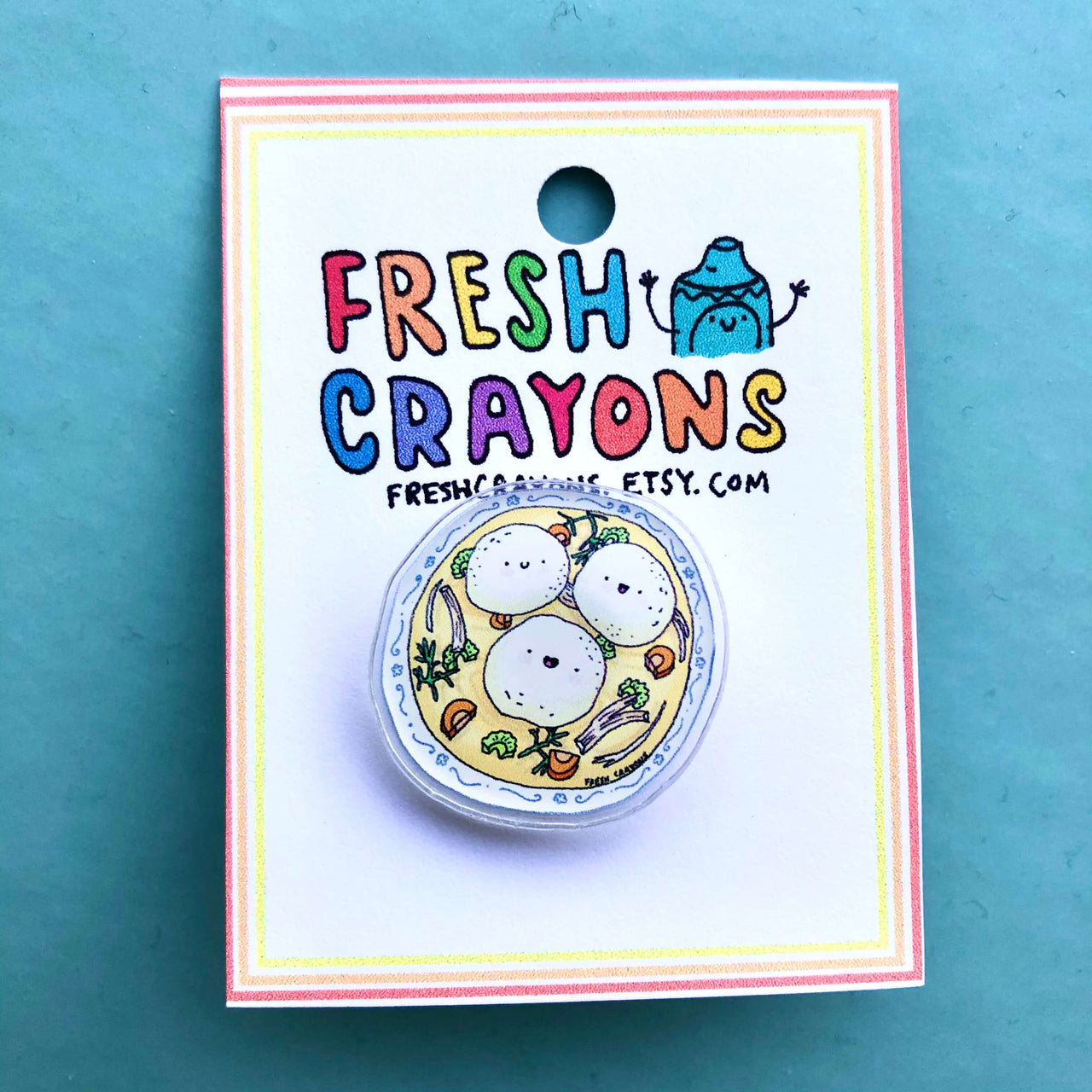 Fresh Crayons - Bubbe's Matzo Ball Soup Pin by Fresh Crayons - ModernTribe