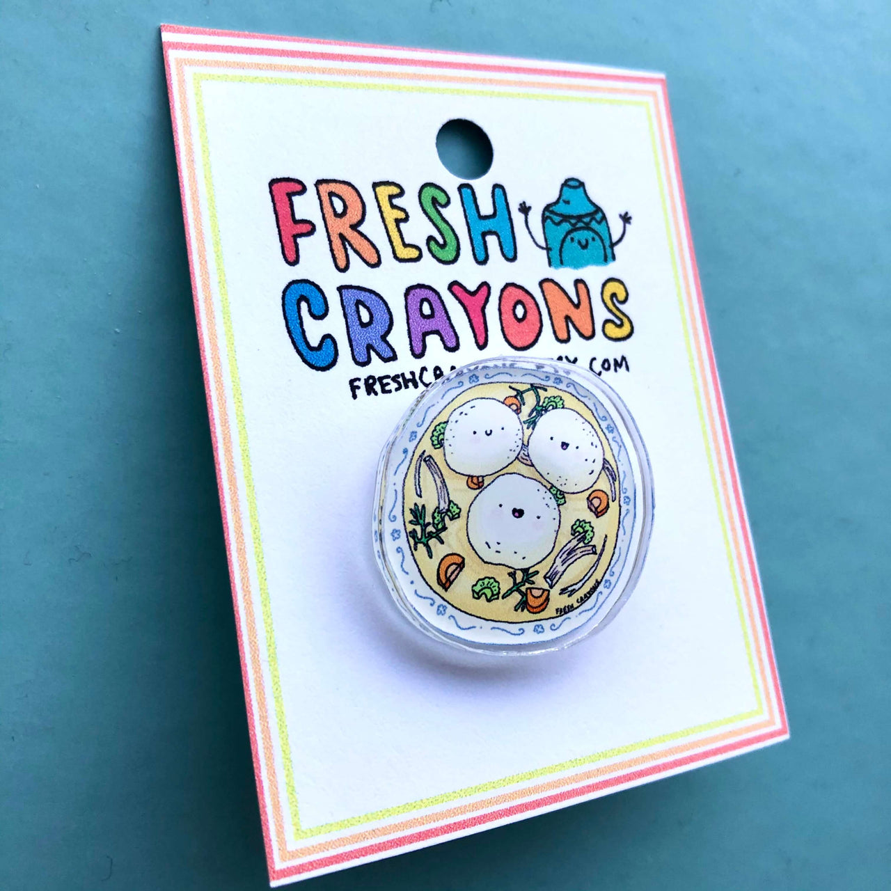 Fresh Crayons - Bubbe's Matzo Ball Soup Pin by Fresh Crayons - ModernTribe