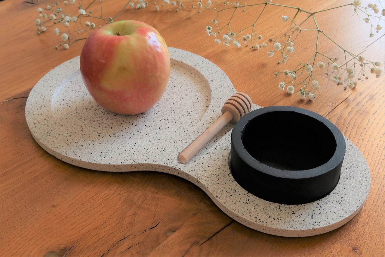 Israel Museum - Handmade Apple and Honey Dish - Black - ModernTribe