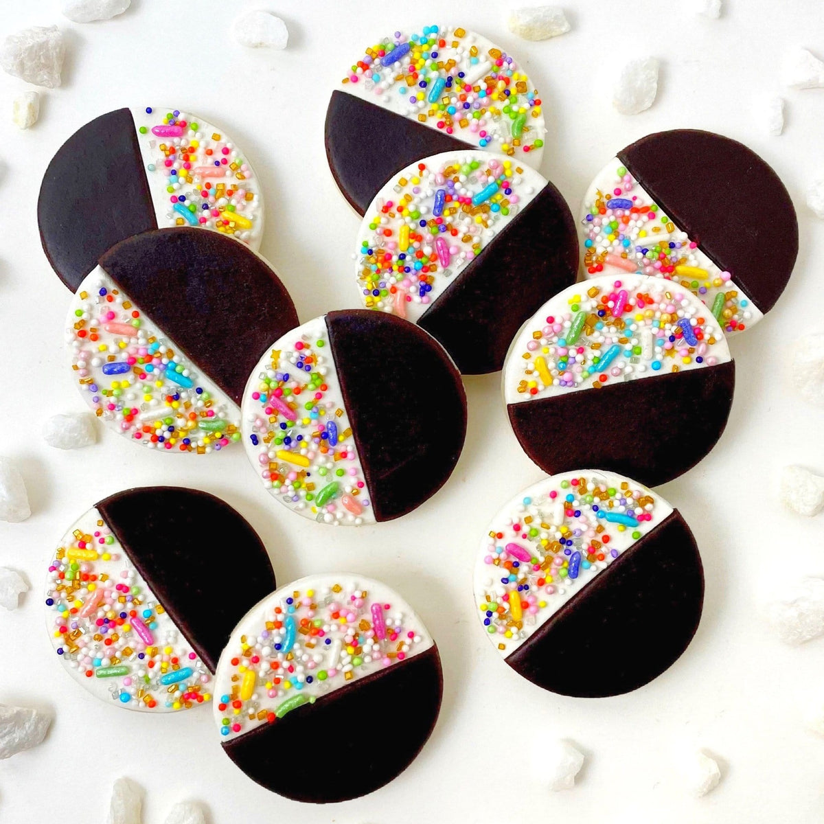 Marzipops - Marzipan Sprinkle Black & White Cookies - ModernTribe
