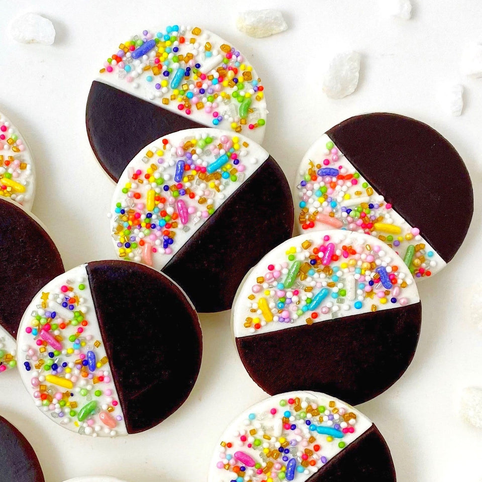 Marzipops - Marzipan Sprinkle Black & White Cookies - ModernTribe