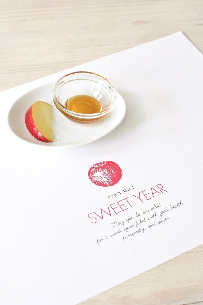 Chai and Home - Red Apple Rosh Hashanah Dining Papers - ModernTribe