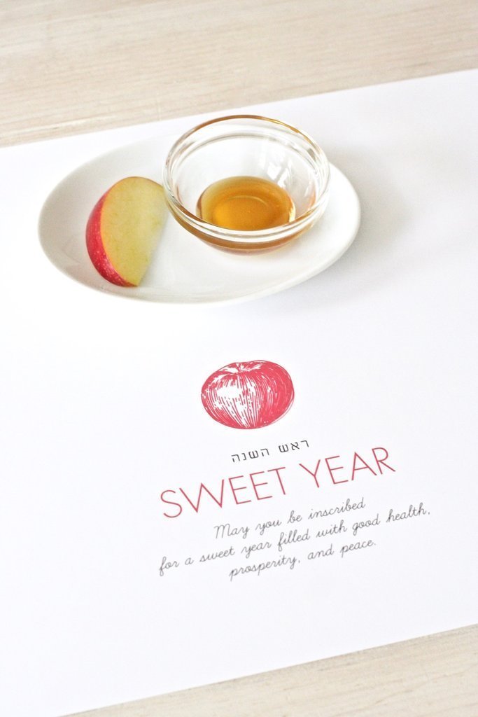 Chai and Home - Red Apple Rosh Hashanah Dining Papers - ModernTribe