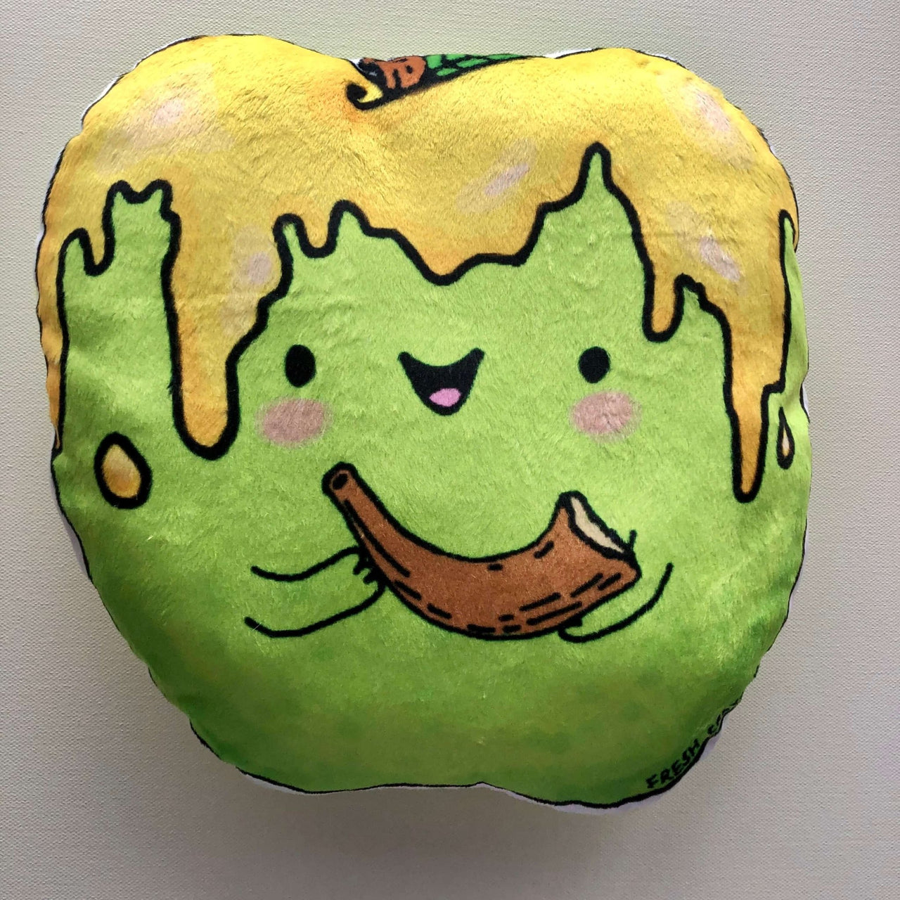 Fresh Crayons - Rosh Hashanah Jewish Apple and Honey Plush Pillow by Fresh Crayons - ModernTribe