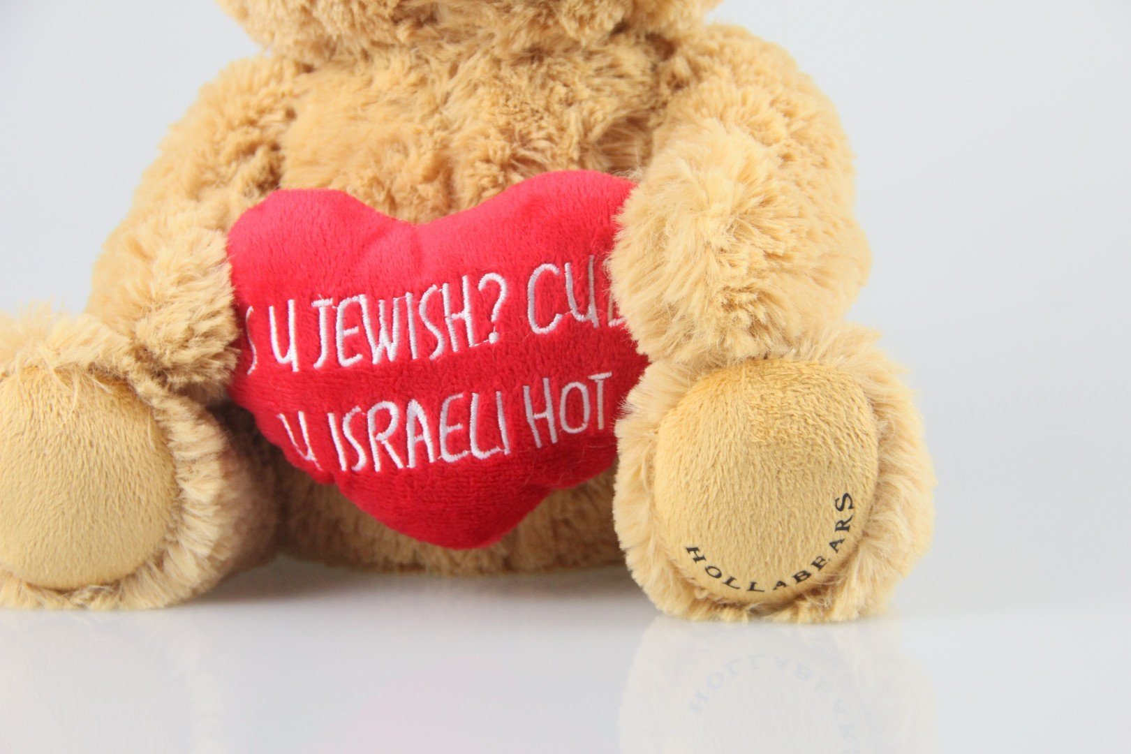 Hollabears Stuffed Toy "Is U Jewish? Cuz U Israeli Hot" Teddy Bear