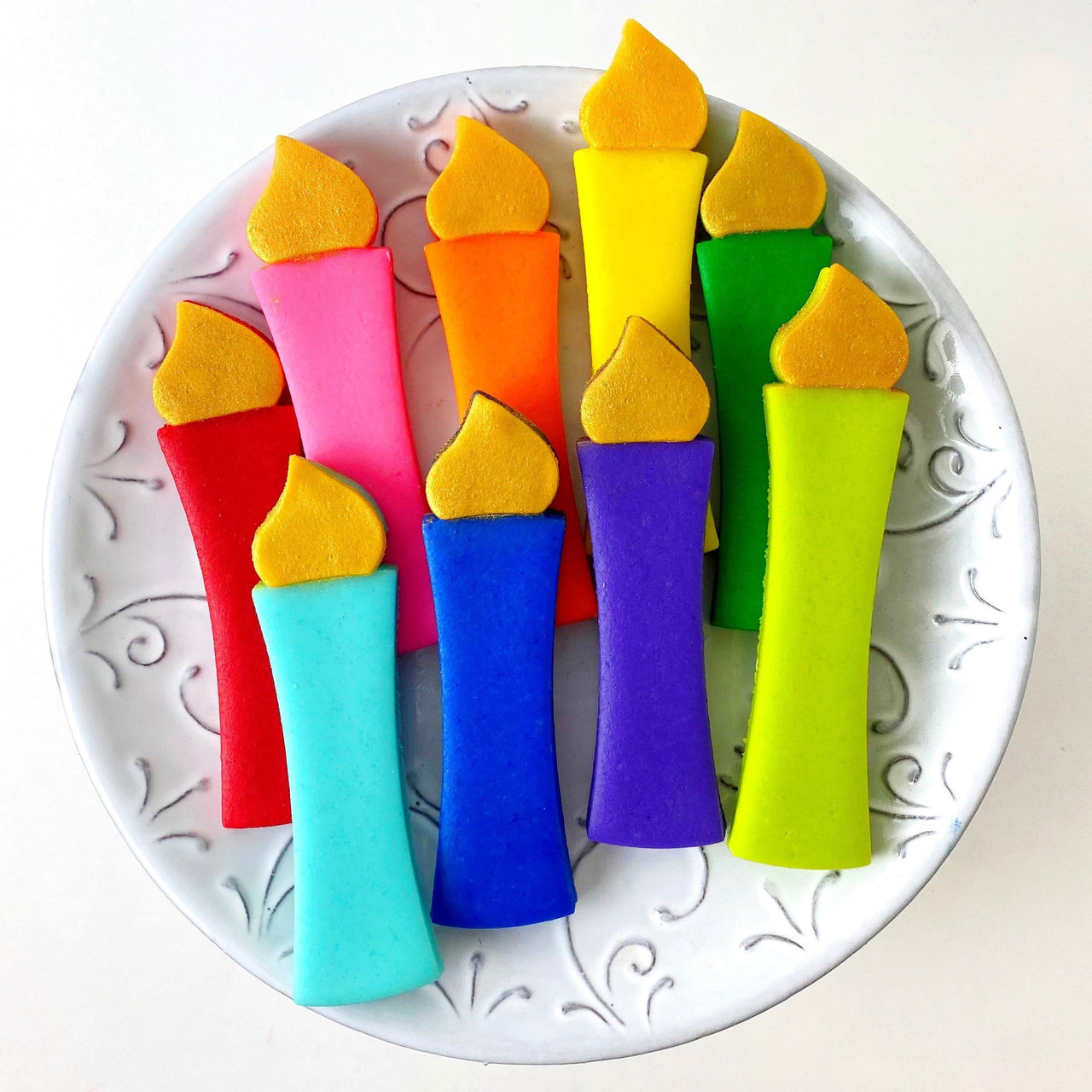 Marzipops - Marzipan Rainbow Hanukkah Candles - ModernTribe