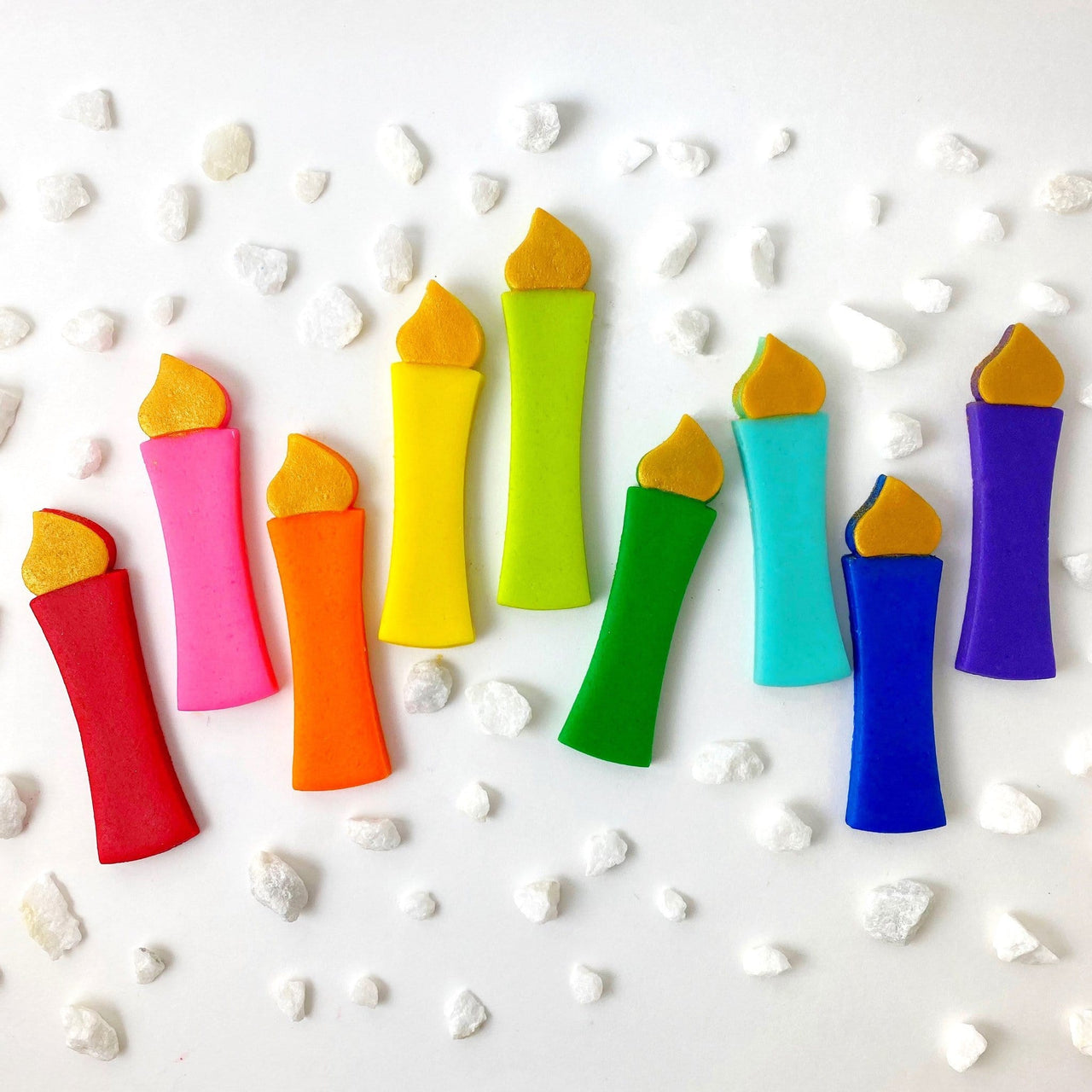 Marzipops - Marzipan Rainbow Hanukkah Candles - ModernTribe