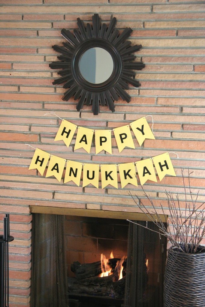 Chai and Home Decor Happy Hanukkah Banner