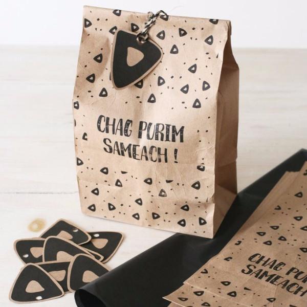 Chai and Home Card Mishloach Manot Kit, Packaging + Gift Tags