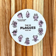 ModernTribe Coasters 10 Plagues Passover Coasters, Set of 11