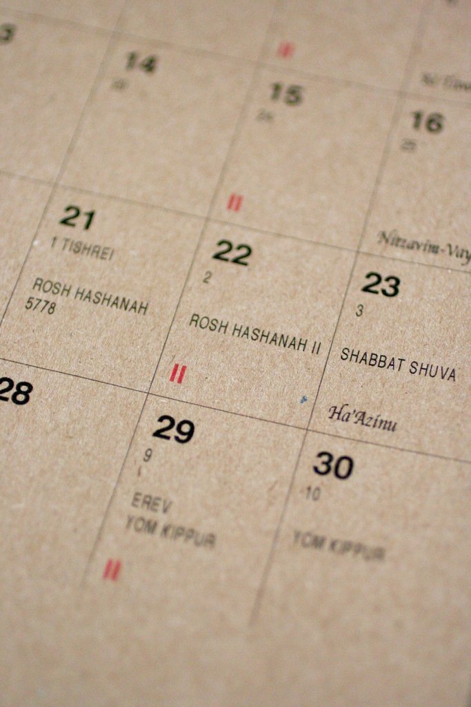 Chai and Home Calendar Kraft Jewish Wall 5779 Calendar by Chai & Home