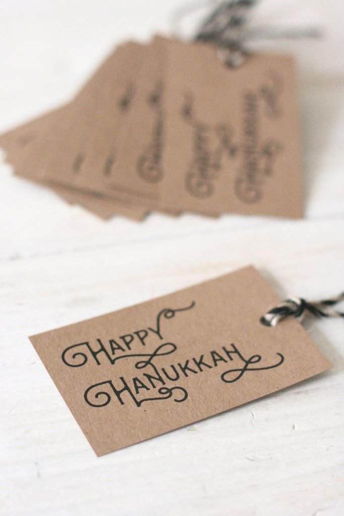 Chai and Home Decor Hanukkah Gift Tags - Set of 8