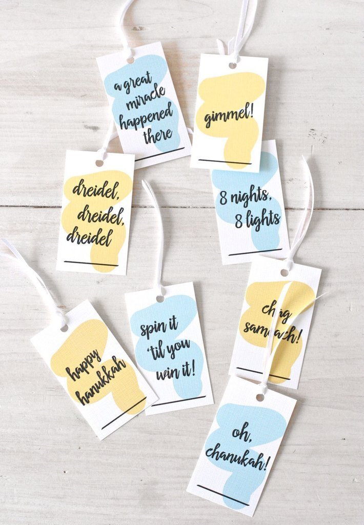 Chai and Home - Just Sayin' Hanukkah Gift Tags - Set of 8 - ModernTribe