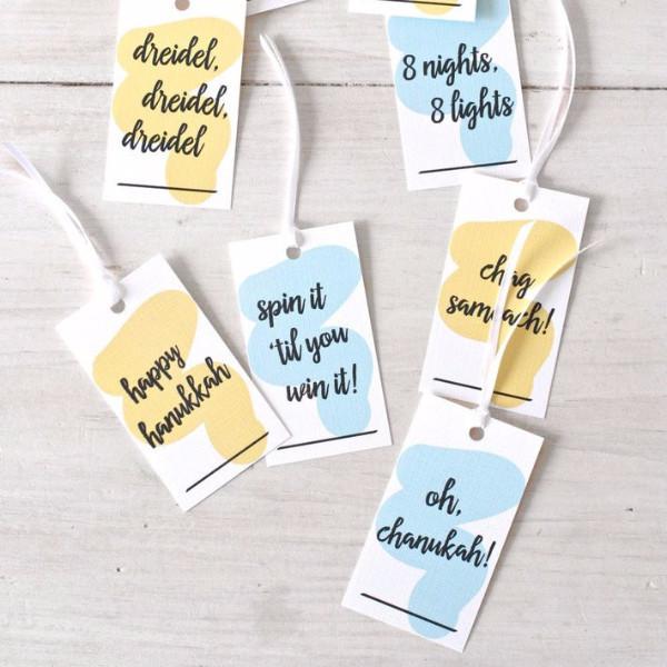 Chai and Home - Just Sayin' Hanukkah Gift Tags - Set of 8 - ModernTribe