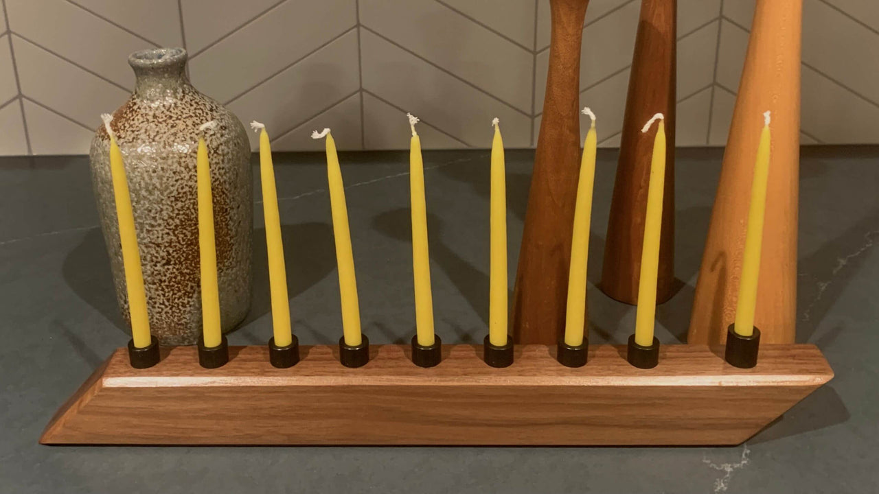 The Knotty Dane - Modern Hardwood Menorah - ModernTribe