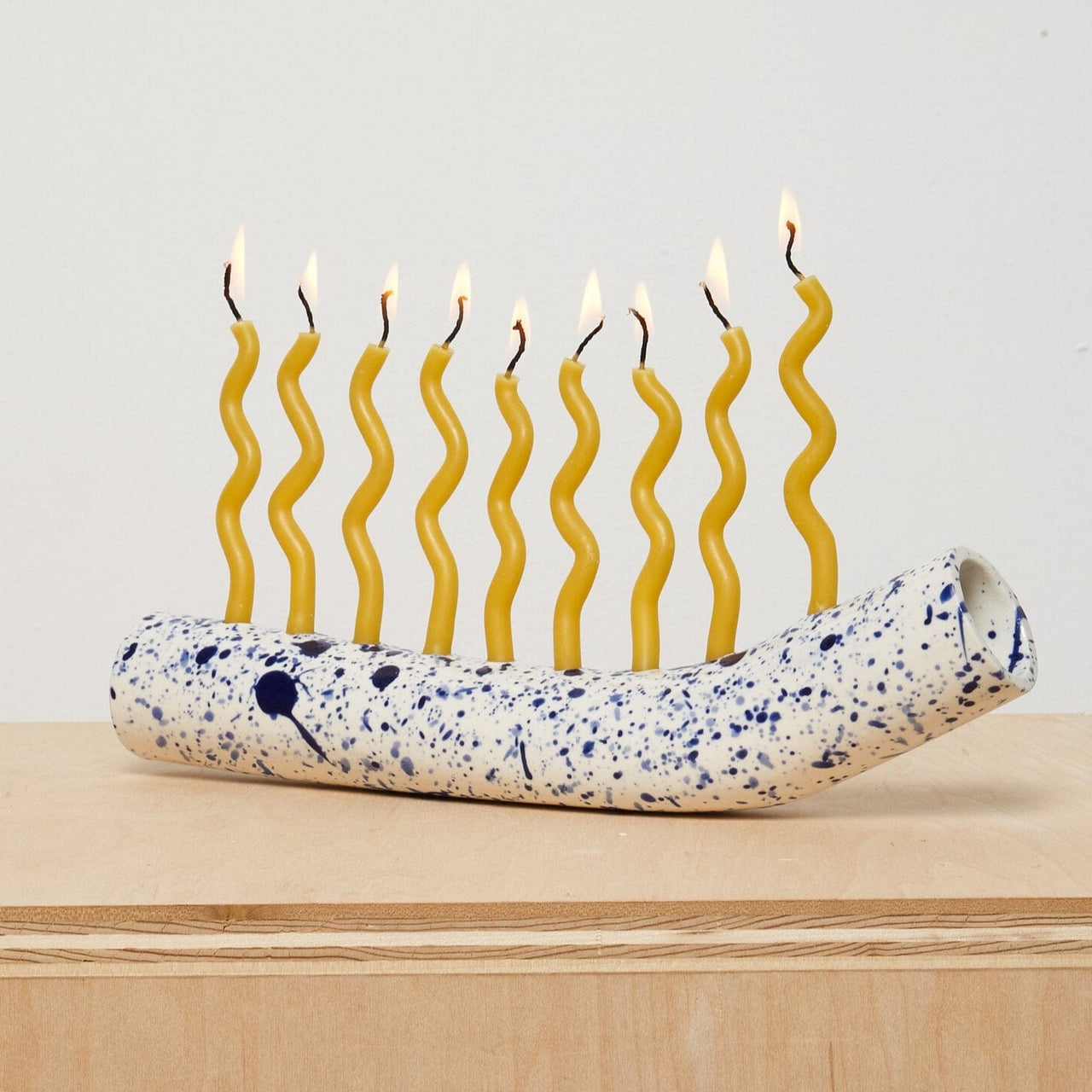 Julia Elsas Menorahs Splatter Menorah by Julia Elsas, Medium