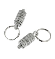 Emily Rosenfeld Keychain English / Silver/Pewter The Moment is Now - Prayer Wheel Keychain by Emily Rosenfeld