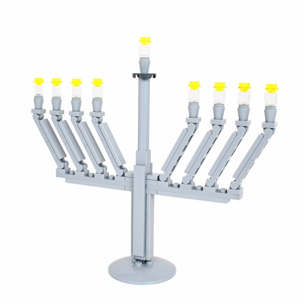 jbrick - 3 - in - 1 Menorah Made with LEGO® Bricks - ModernTribe