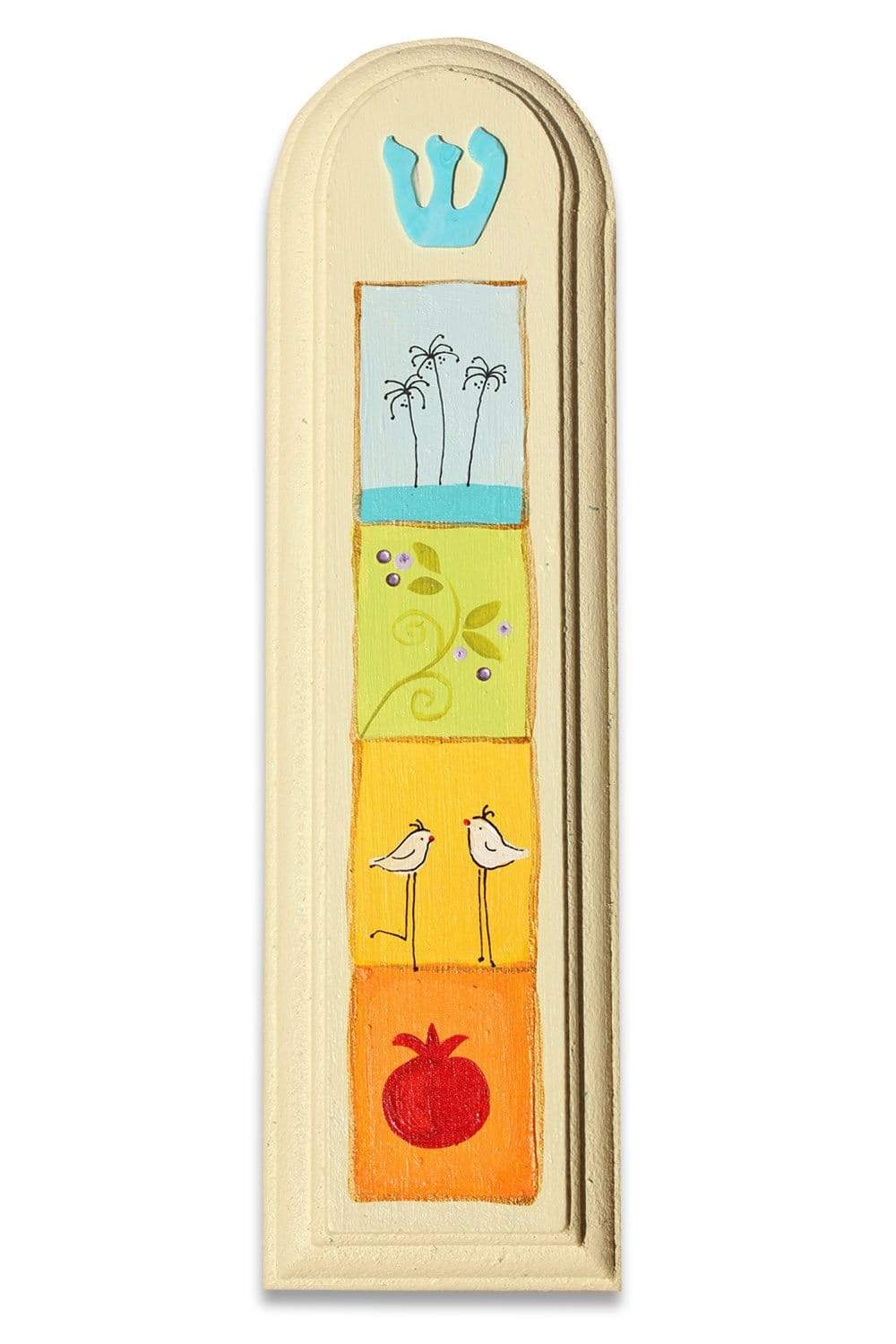 Sharon Goldstein Happy Judaica - Whimsical Hand Painted Mezuzahs by Sharon Goldstein - (Choice of Design) - ModernTribe