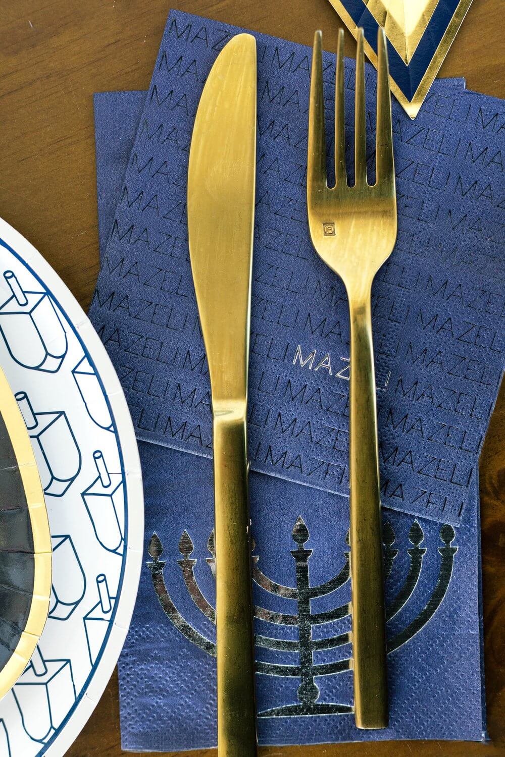 Jollity - Menorah Guest Napkins - Set of 16 - ModernTribe