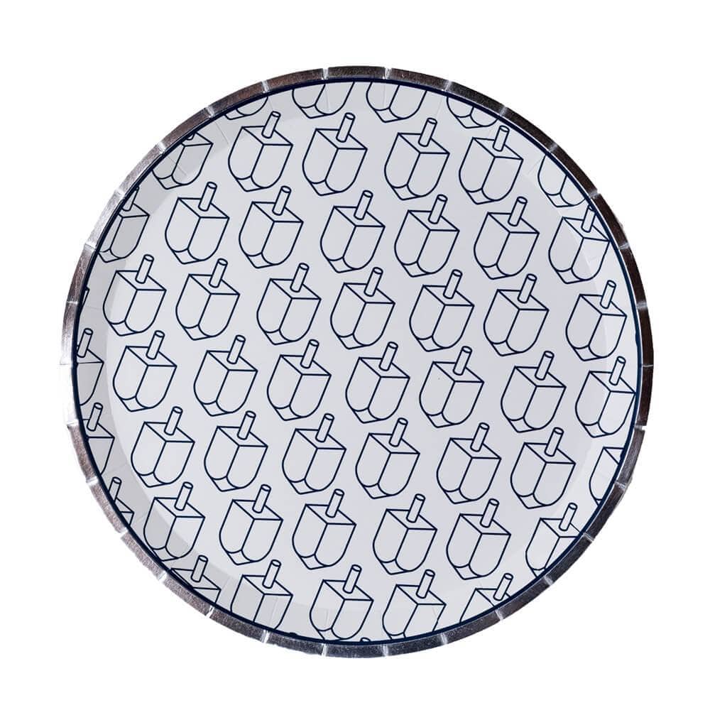 Jollity - Dreidel Dinner Disposable Plates - Set of 8 - ModernTribe