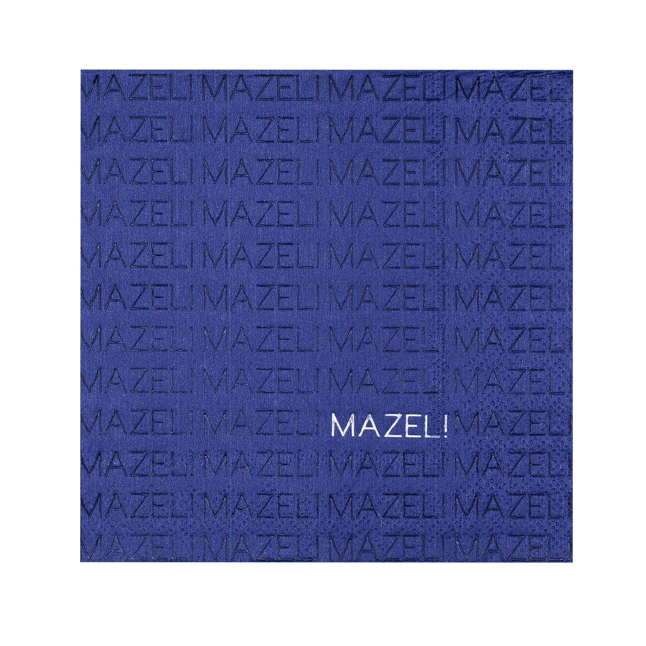 Jollity - Navy Mazel Cocktail Napkins - Set of 20 - ModernTribe
