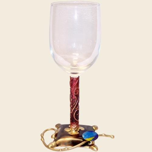 Gary Rosenthal - Copper - Wrapped Stem Kiddush Cup by Gary Rosenthal - ModernTribe