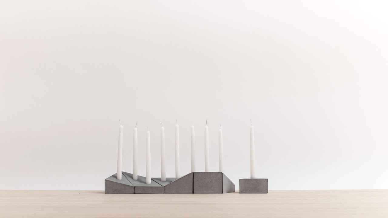 Logifaces - Miracle Edition Prisms Menorah - Ash - ModernTribe