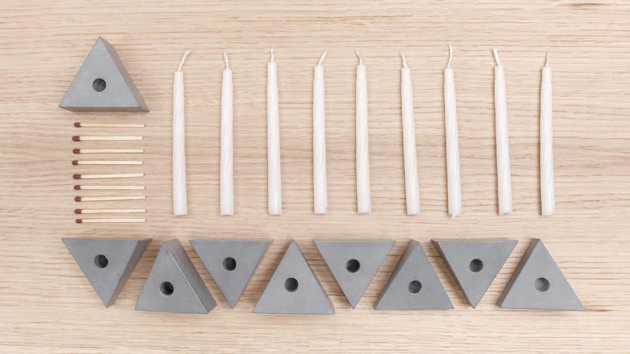 Logifaces - Miracle Edition Prisms Menorah - Ash - ModernTribe