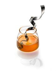 Laura Cowan Honey Dish Satin Ribbon Steel Honey Dipper With Glass Jar by Laura Cowan