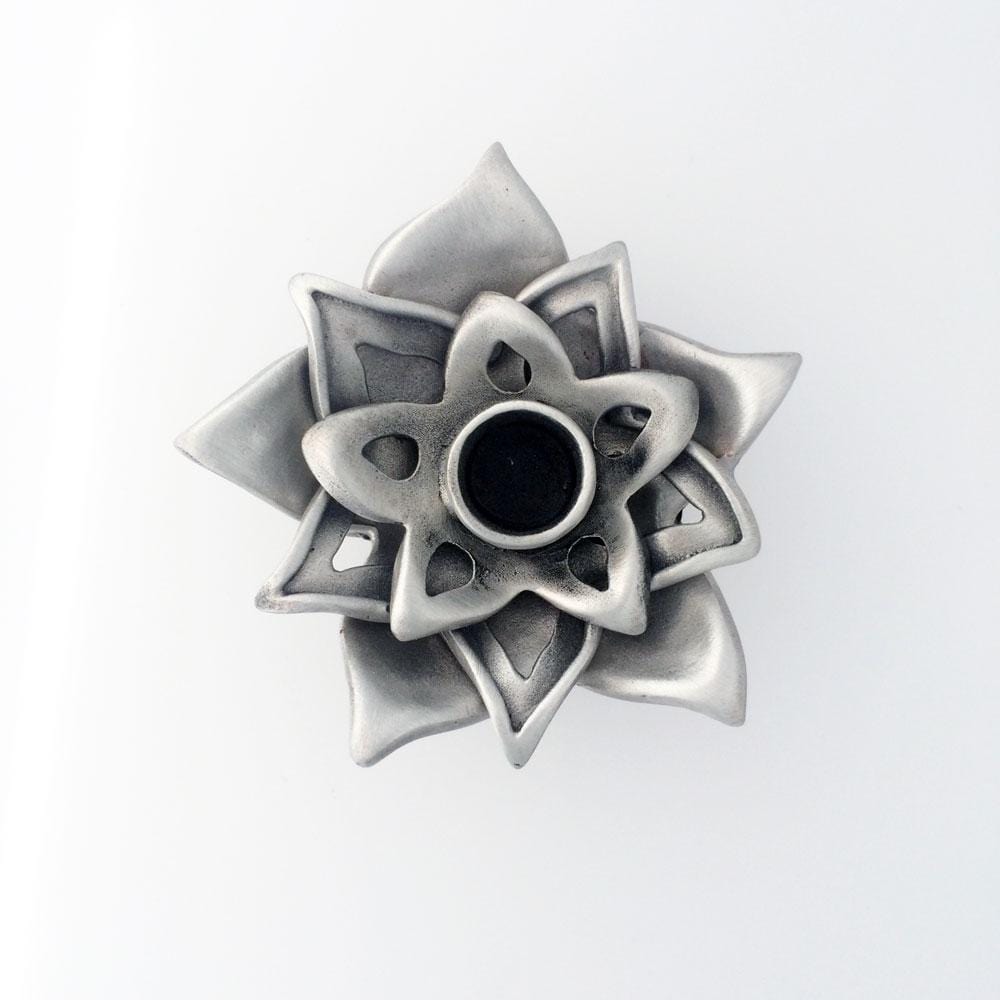 GioGio Design Menorahs Lotus Flower Menorah – Pewter